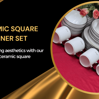 Ceramic square dinner set