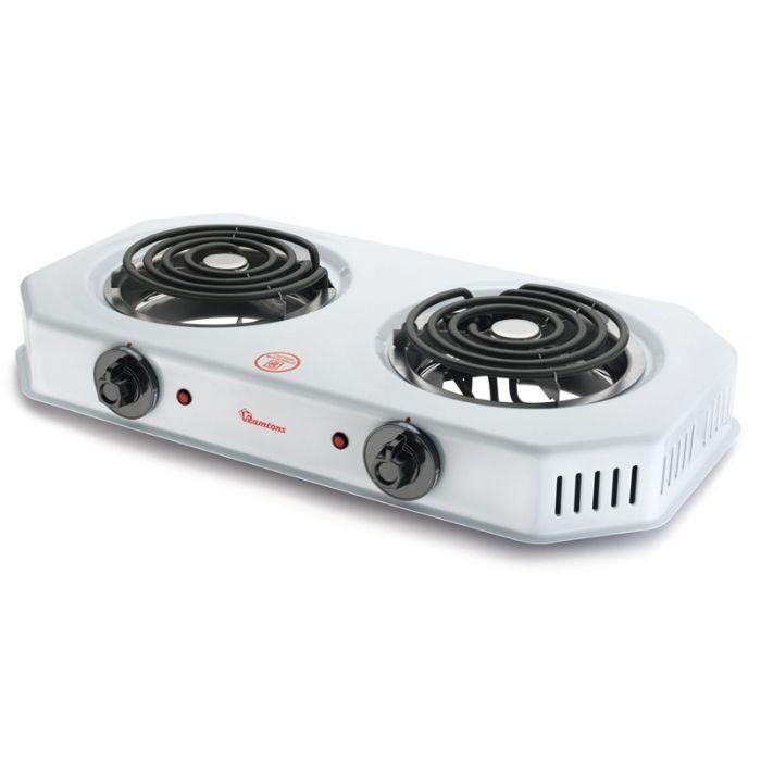 SPIRAL PLATE COOKER 2 BURNER WHITE- RM/253