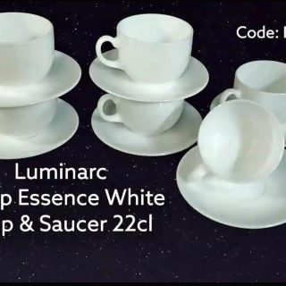 Set of 6 Luminarc Saucer Cups….
