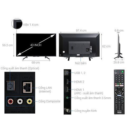 Sony 43W660F - 43" Smart - - Full HD LED TV -240hz Motion Flow - HDR - Black - EDGE LED - TECHNOLOGY - Image 4