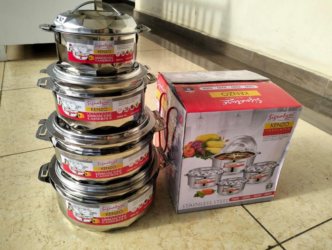 Signature 4 pcs Kenzo Stainless Steel Hotpots (1000/2000/3000/4000)