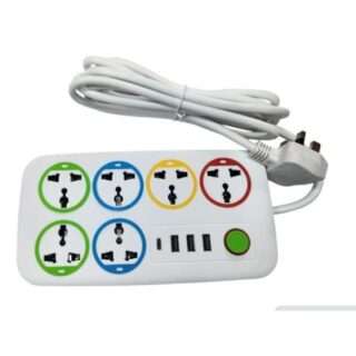 Astra 6 way extension with 3 usb slots and i type c slot 3 meter wire