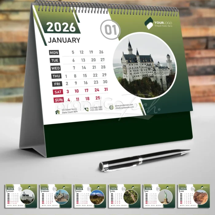 2026-Desk-Calendar-Template-Modern-Green.webp
