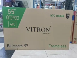 Vitron 55” FRAMELESS 4K ULTRA HD ANDROID TV, NETFLIX, YOUTUBE,1.5GBRAM, 8GBROM